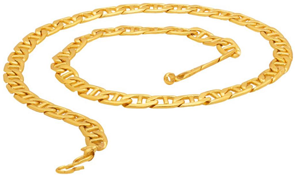 

Dare By Voylla Mariner Chain In Yellow Gold Plating For Men