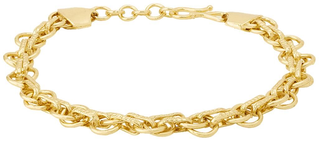 

Dare By Voylla Gold Plated Singapore Link Bracelet for Men