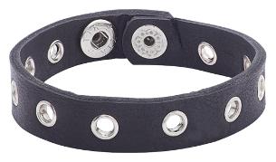 

Dare By Voylla Alloy Beads and Snaps Leather Trend Bracelet