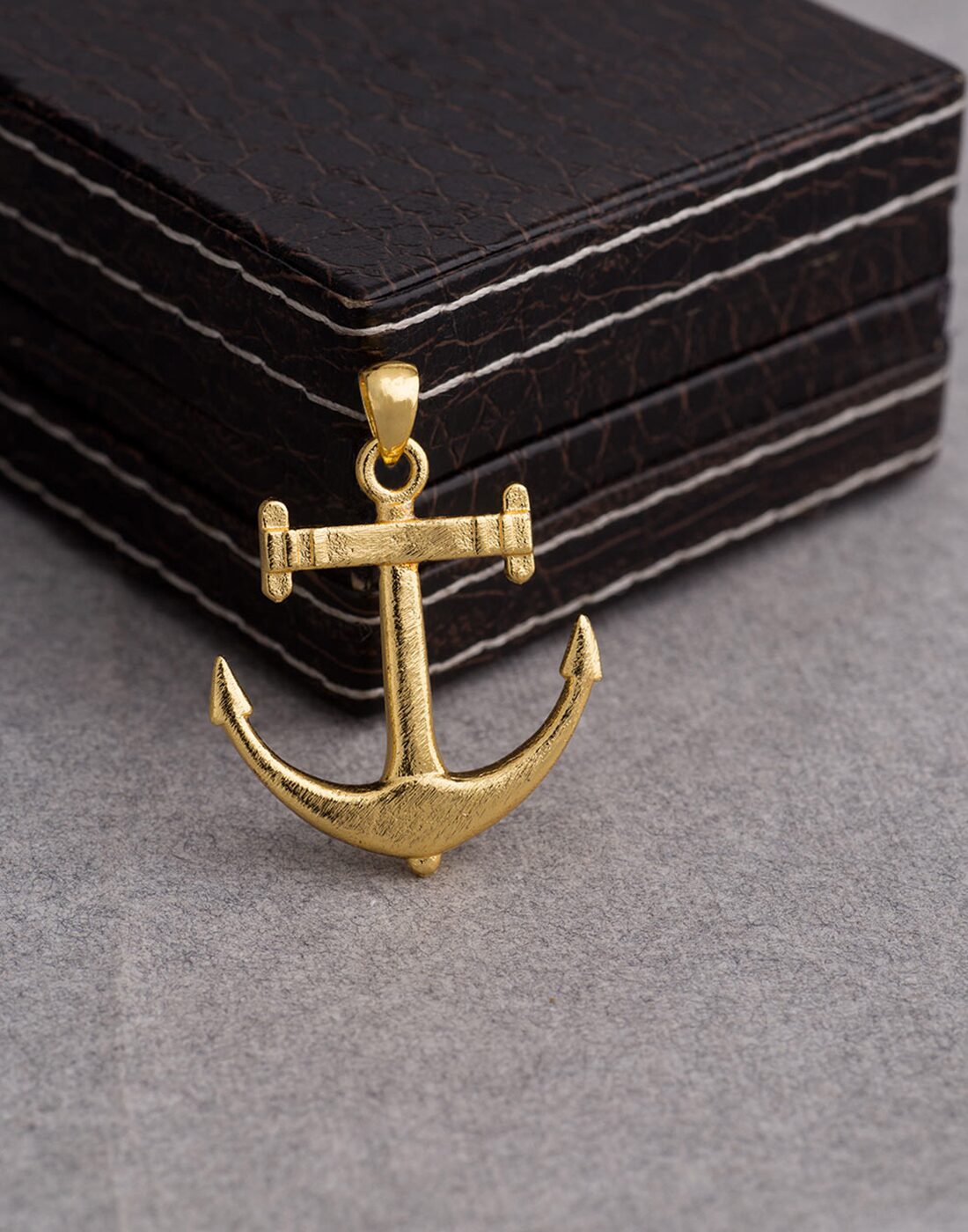 

Dare by Voylla Gold Plated Nautical Anchor Pendant