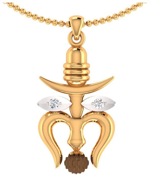 

Dare By Voylla Lord Shiva Eyes With Rudraksha Studded Pendant With Chain For Men