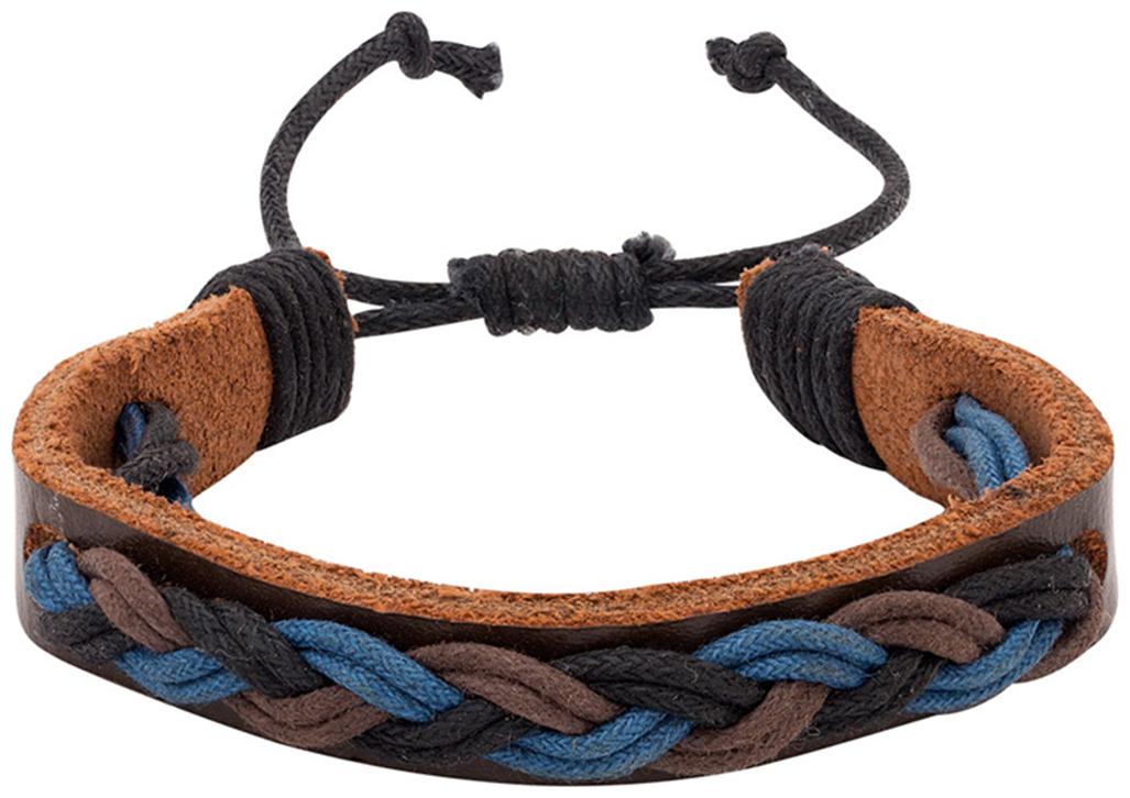 

Dare By Voylla Braided Boho Brown Leather Bracelet from Cool Stacked For Men