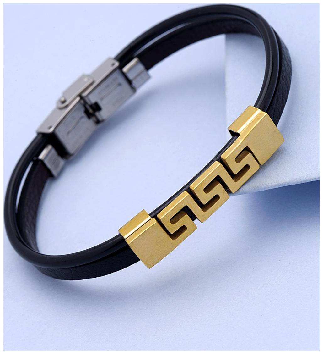 

Dare by Voylla Royal Bands Chunky Loop Pattern Bracelet