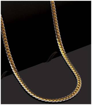 Dare by Voylla Royal Links Men's Snake Link Pattern Chain
