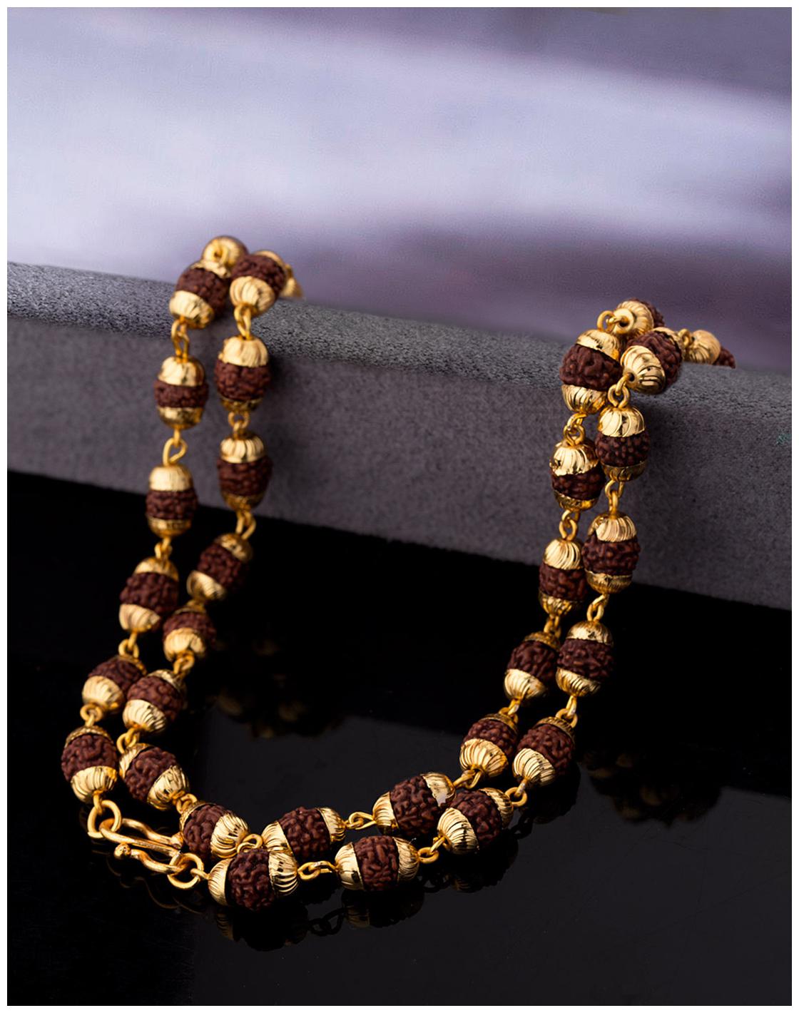 

Dare by Voylla DARE By Faux Rudraksha Beaded Chain