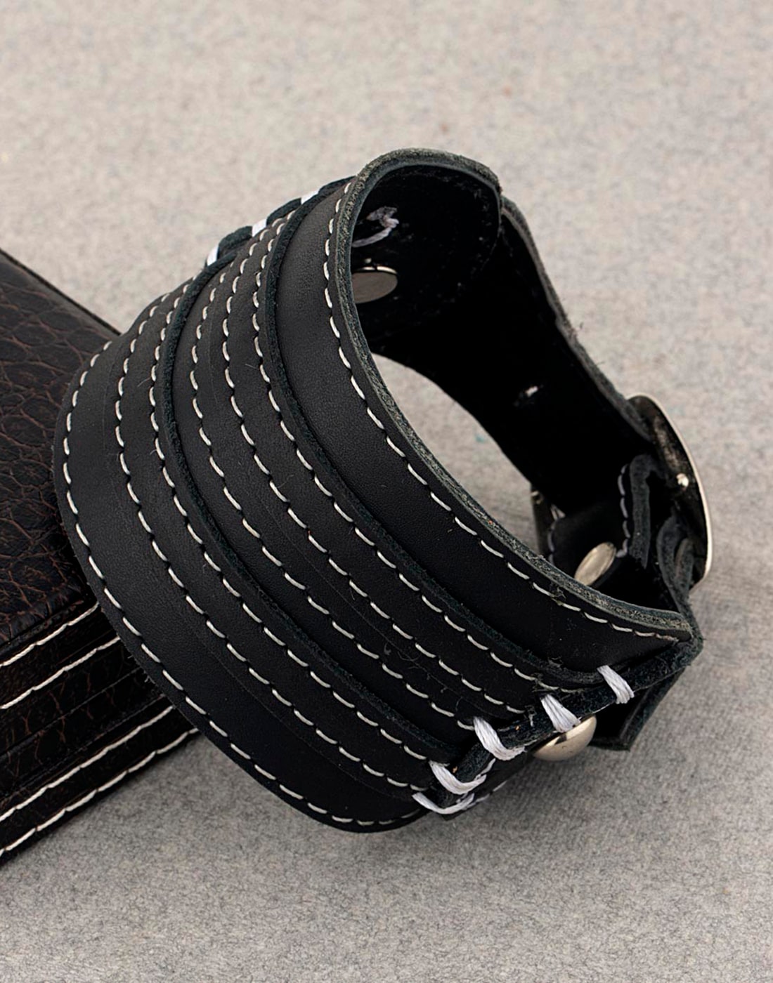 

Dare by Voylla Layered Cuff Bracelet from Leather Trend collection