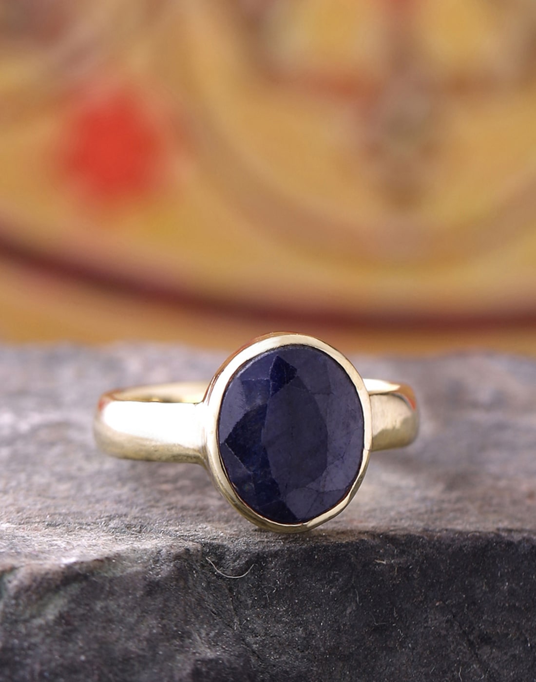 

Dare by Voylla Blue Sapphire (Neelam) 5 25 Ratti Ashtadhatu Rashi Ratna Ring with original Lab Test Certificate