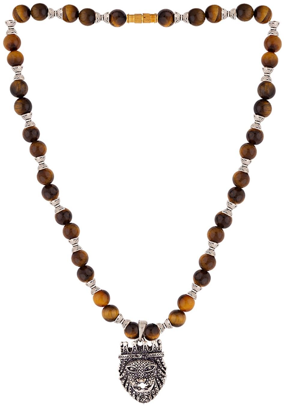 

Dare By Voylla Tiger s Eye Men s Griffin Necklace