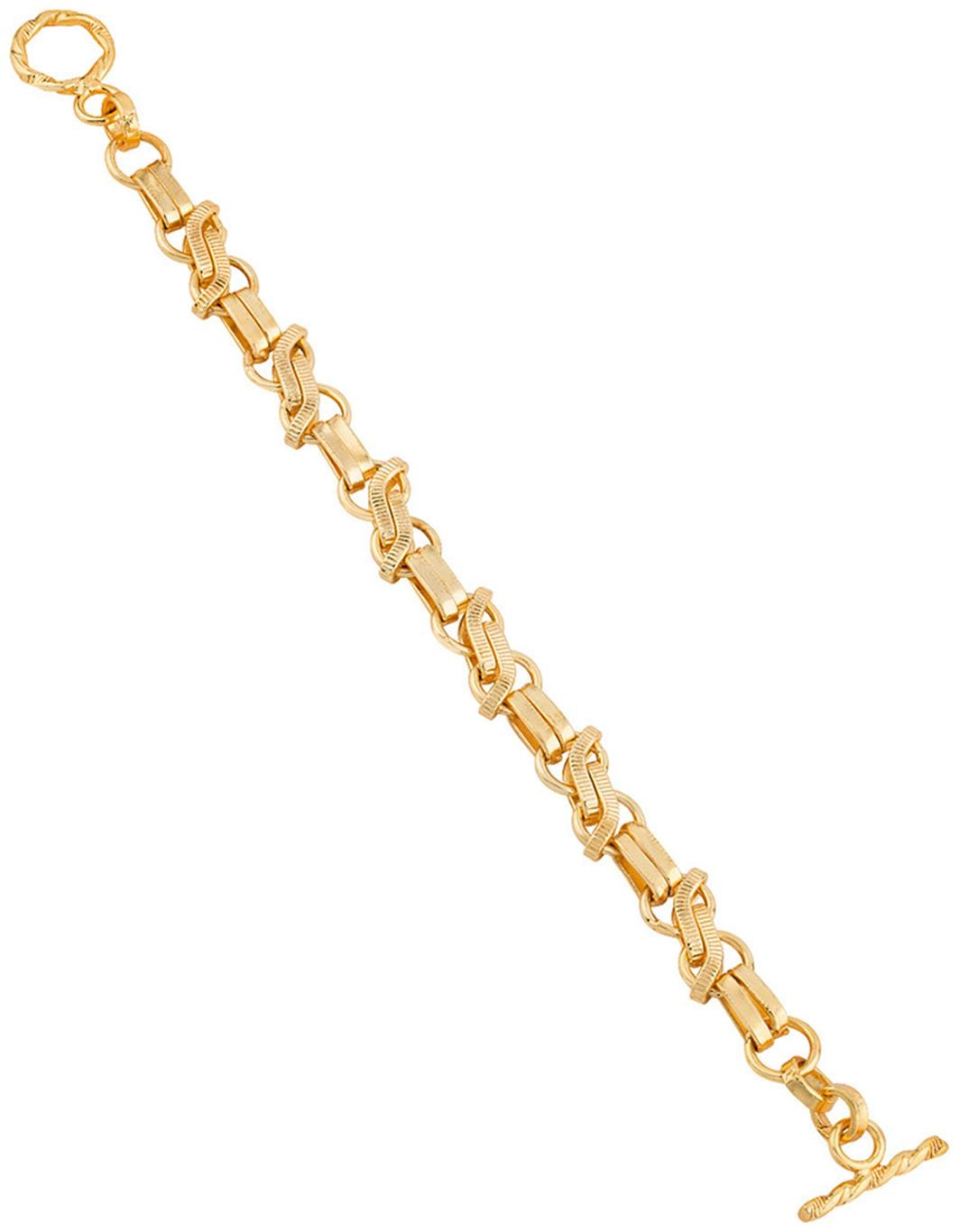

Dare By Voylla Handmade Lattice Pattern Brass Bracelet For Men