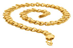 

Dare by Voylla Linking Laureate Gold Plated Chain for Men