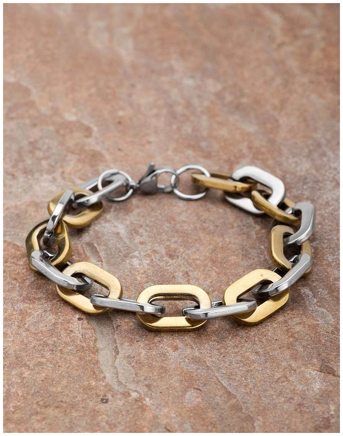 

Dare by Voylla Dual Plated Stylish Dare By Voylla Bracelet For Men