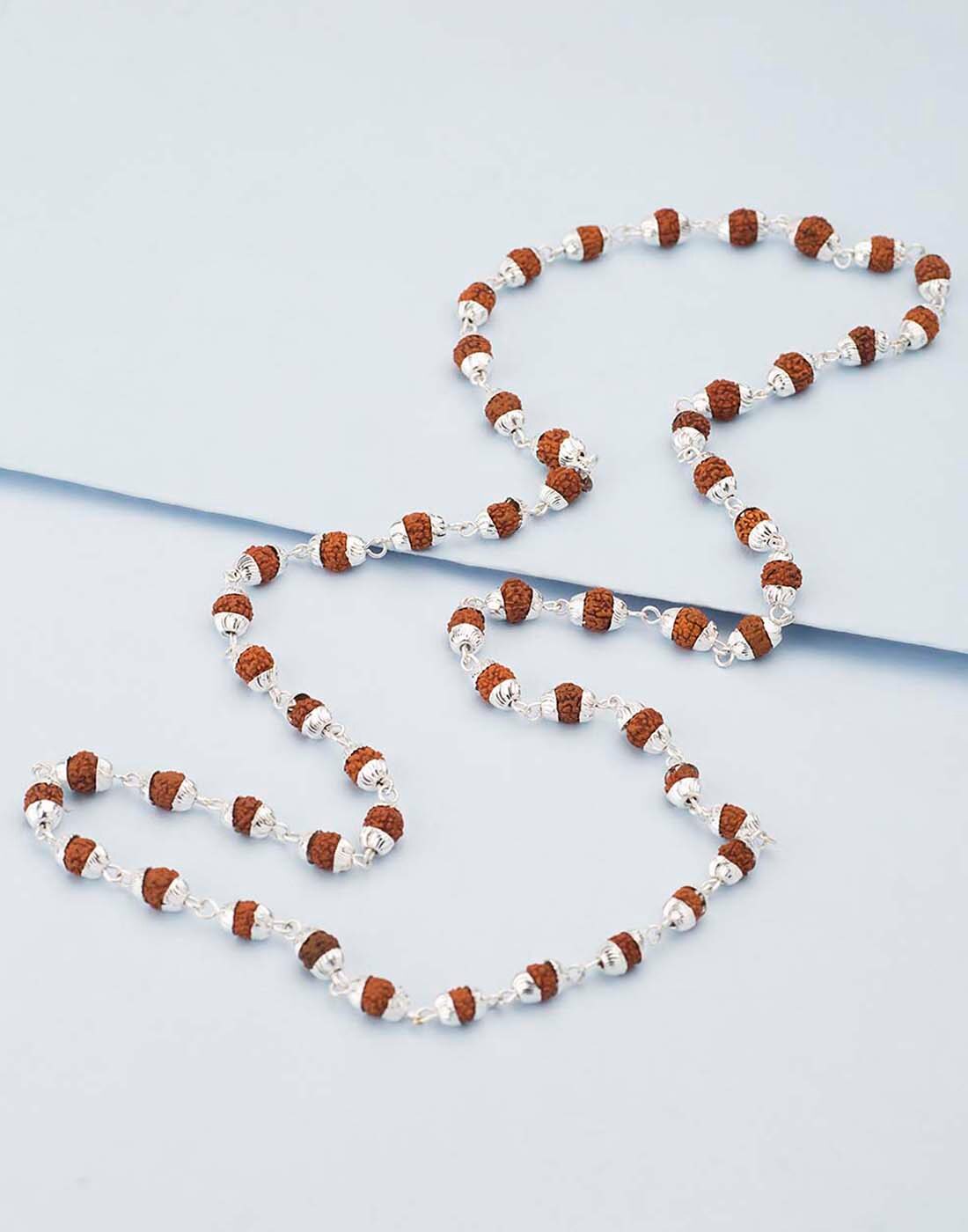 

Dare by Voylla Men s Chain Encrusted With Rudraksha Beads