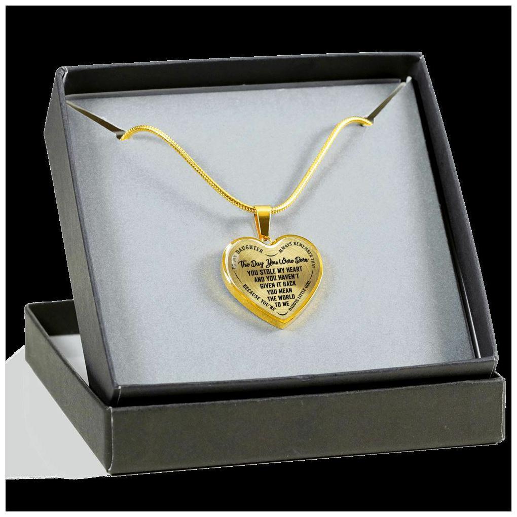 

Daughter Pendant Necklace Custom - To My Daughter Birthday Anniversary Gifts