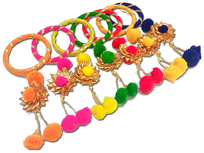 

Designer Gota Bangle Set