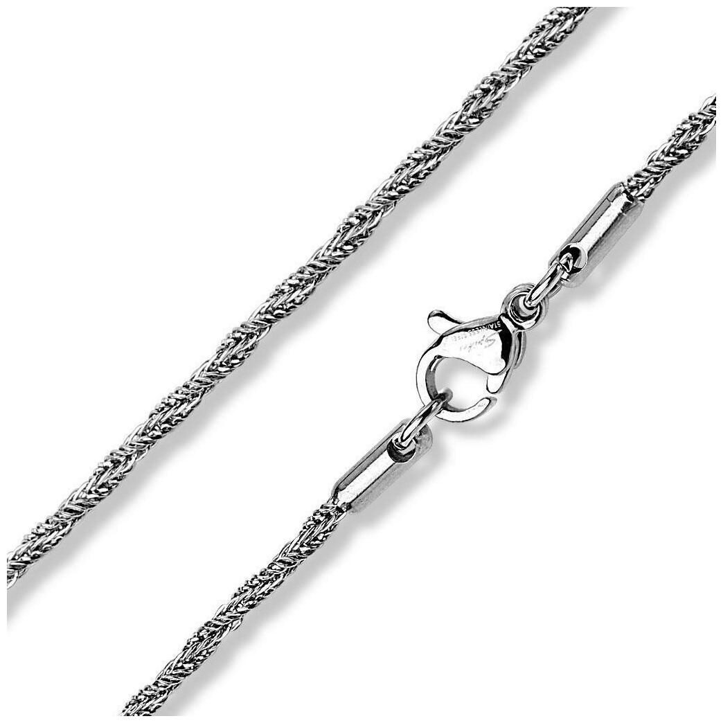 

Dia Cut Twisted Round Chain Stainless Steel Width 0 06 Lenght 21 06 K312