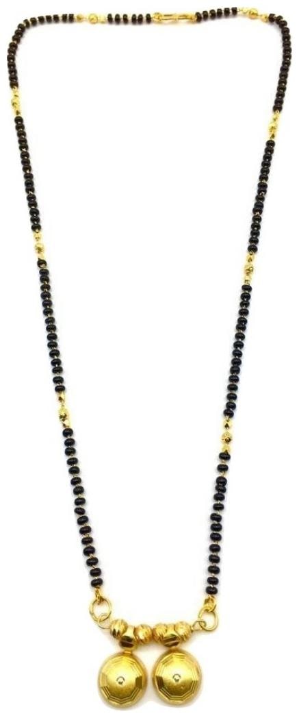 

Digital Dress Room Women s Alloy Single Line Gold and Silver Plated Mangalsutra