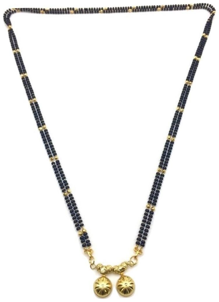 

Digital Dress Room Women s Alloy Single Line Gold and Silver Plated Mangalsutra