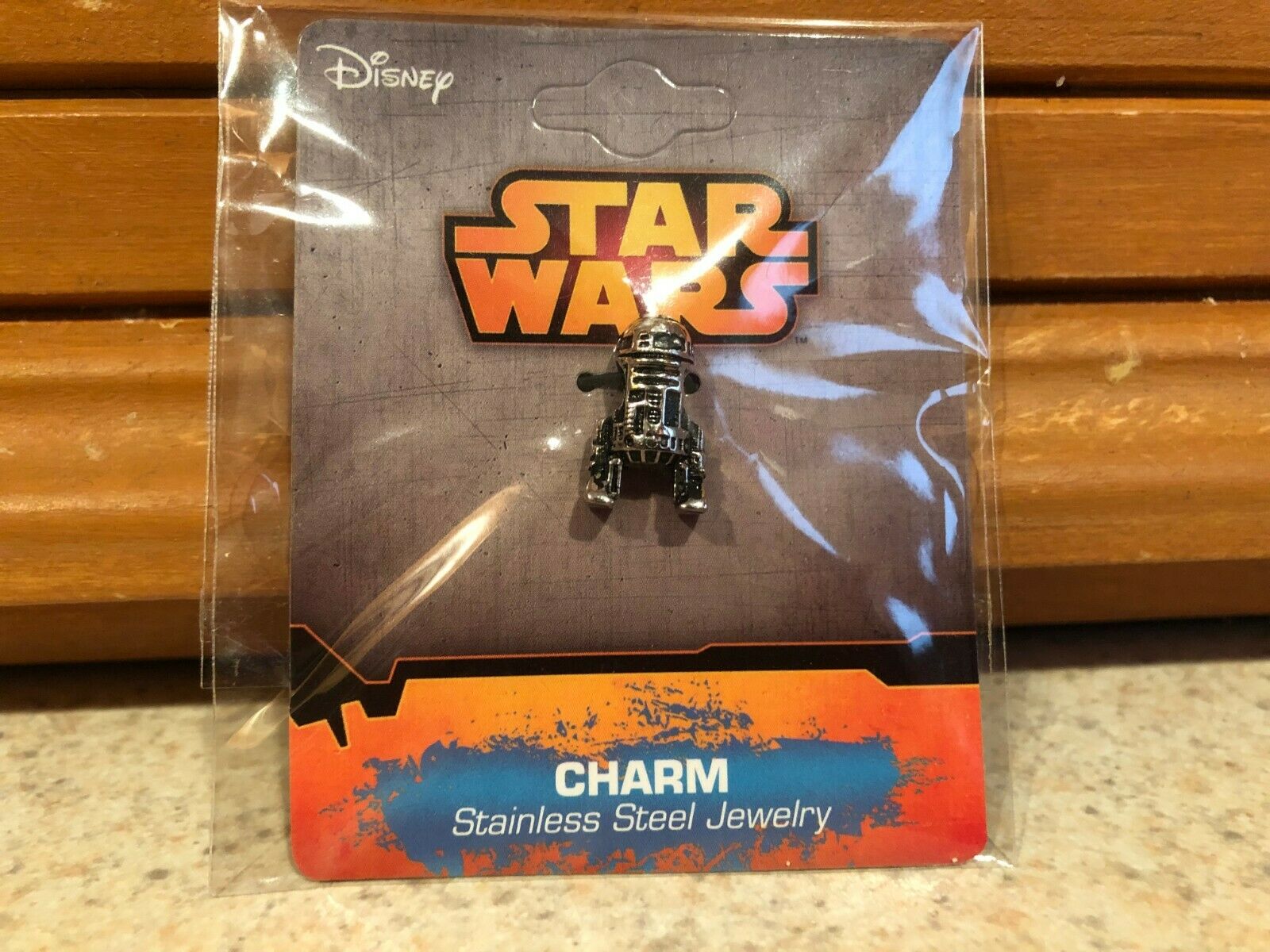 

DISNEY Star Wars R2-D2 Stainless Steel Bead Charm FITS MOST MAJOR BRANDS