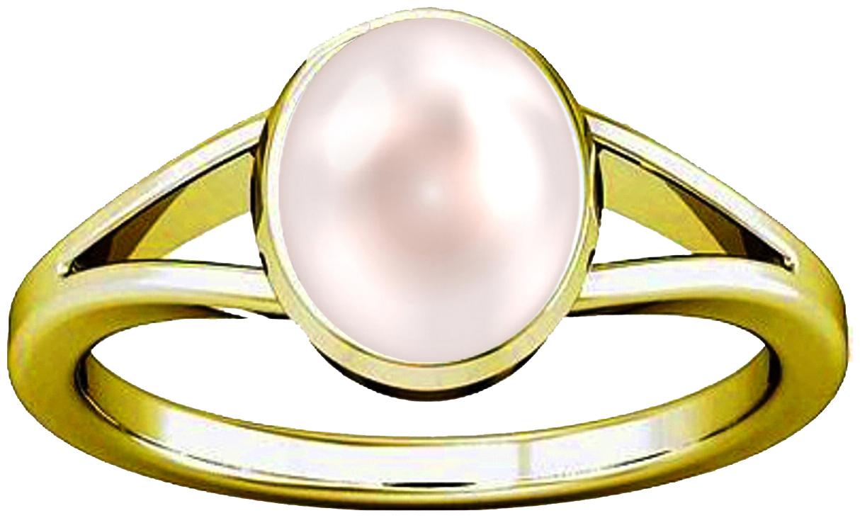 

Divya Shakti 7 25-7 50 Ratti Pearl Moti Mukta Gemstone Panchadhatu Ring AAA Quality