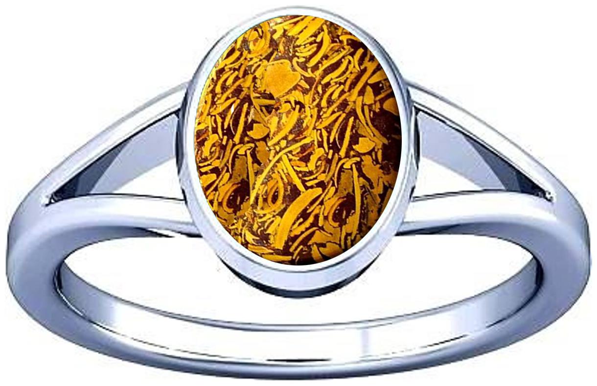 

Divya Shakti 7 25-7 50 Ratti Jasper Mariyam Gemstone Silver Ring AAA Quality