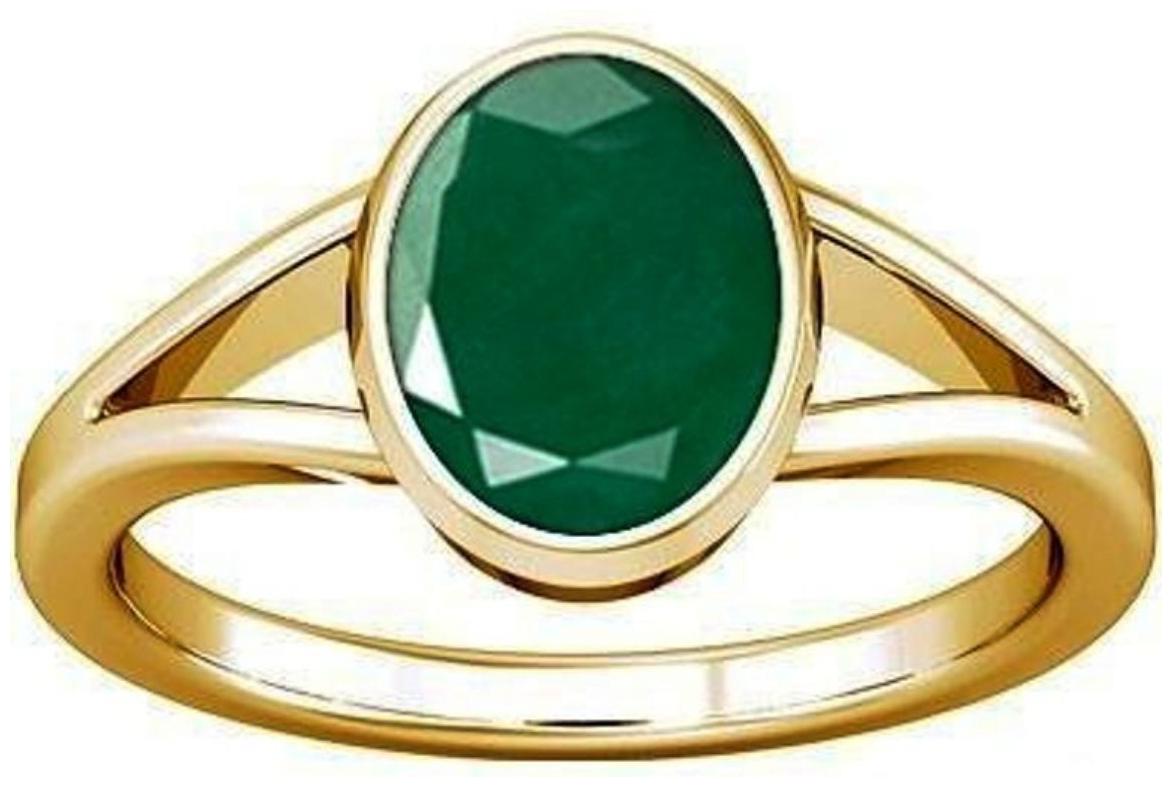 

Divya Shakti 7 25-7 50 Ratti Emerald Panna Gemstone Panchadhatu Ring AAA Quality