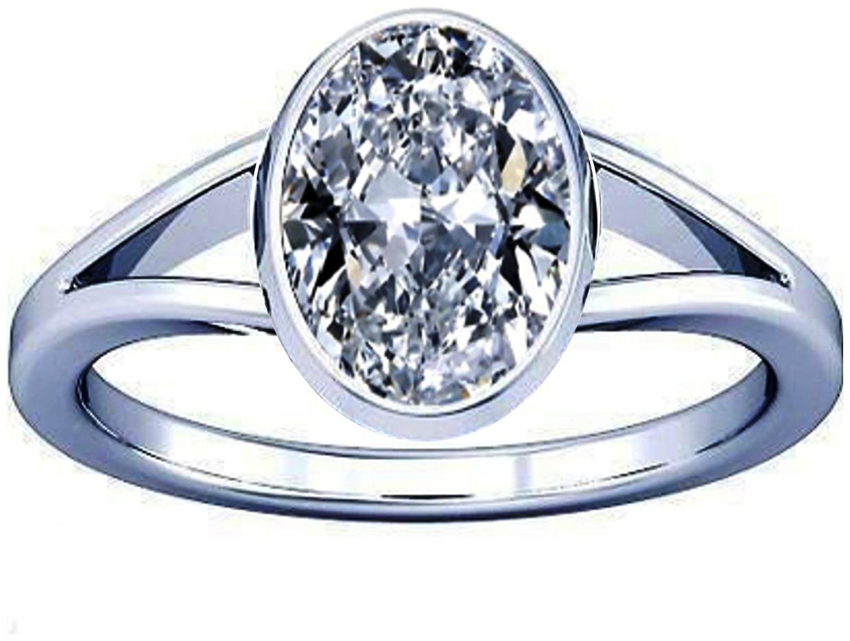

Divya Shakti 7 25-7 50 Ratti Oval American Diamond Zircon Gemstone Silver Ring AAA Quality