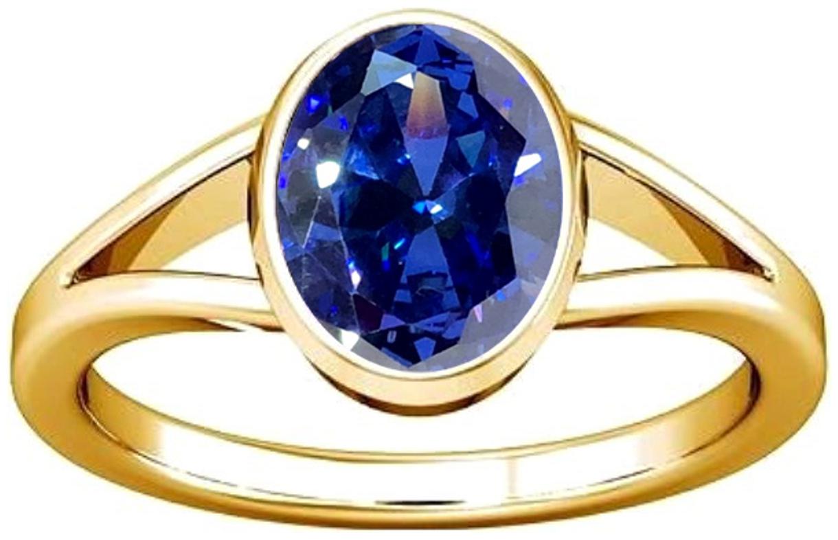 

Divya Shakti 7 25-7 50 Ratti Tanzanite Gemstone Panchadhatu Ring AAA Quality