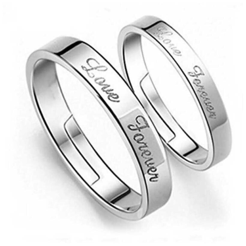 

Djewels Elegant Adjustable Couple Ring For Women Men