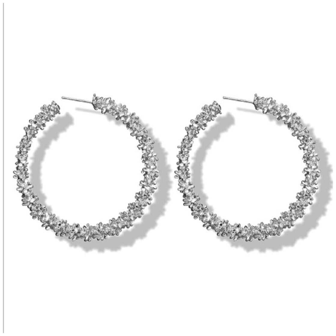 

Dolly Jewels Silver Colour Hoop Earrings