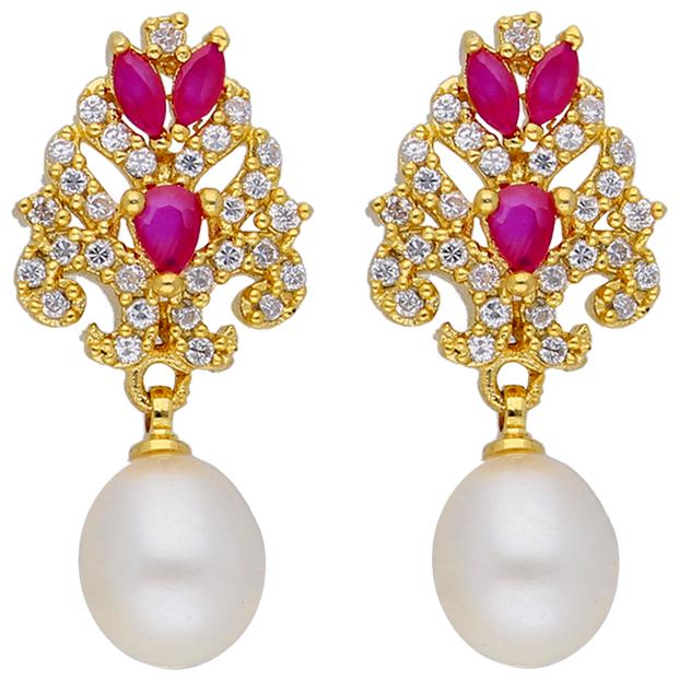 

Dome Pearl Earrings