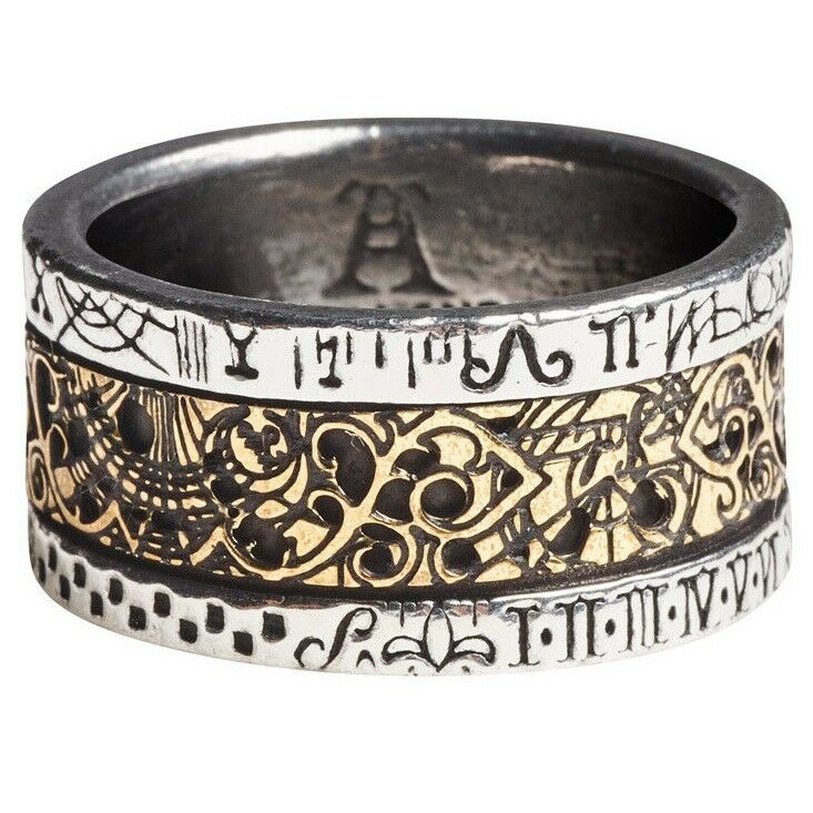 

Dr Von Rosenstein s Induction Principle Steampunk Brass Ring R44 Alchemy Gothic