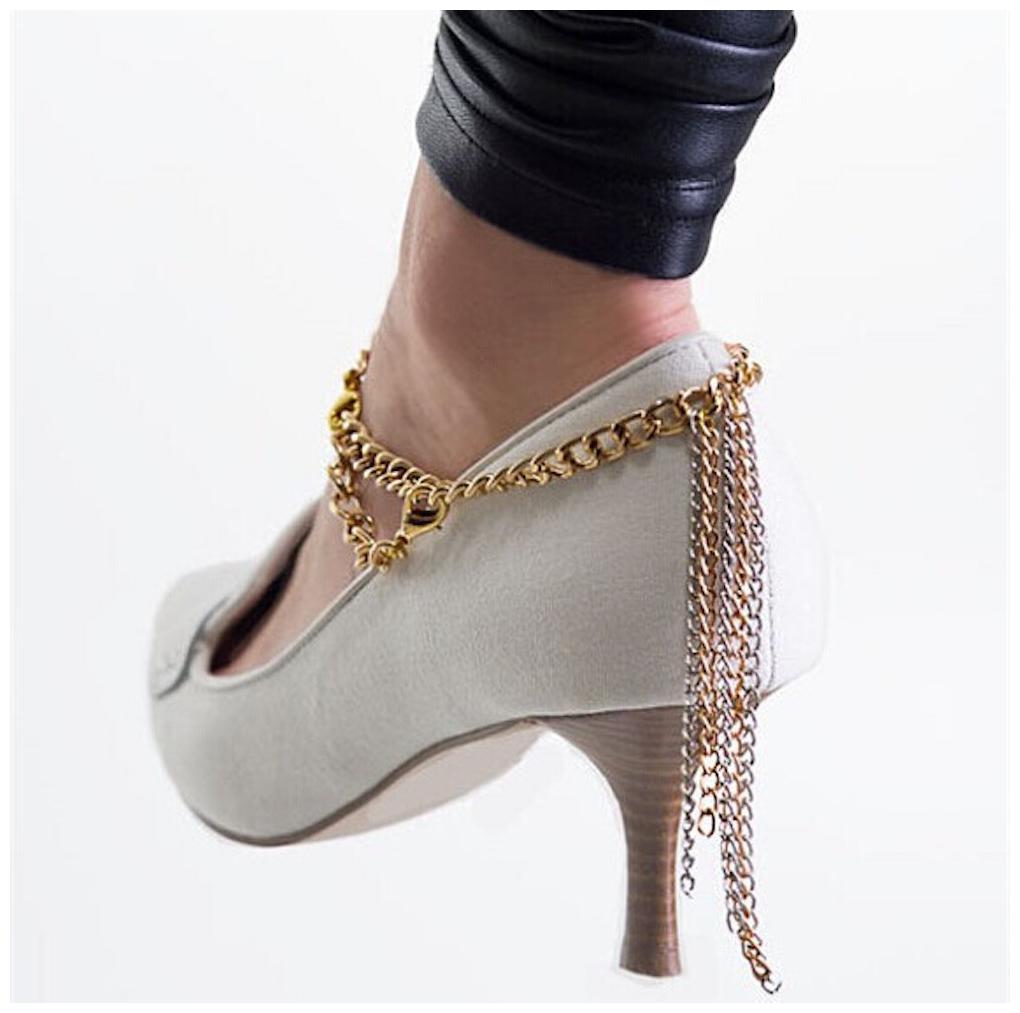 

Draping Chain Heel Anklet For Girls Women