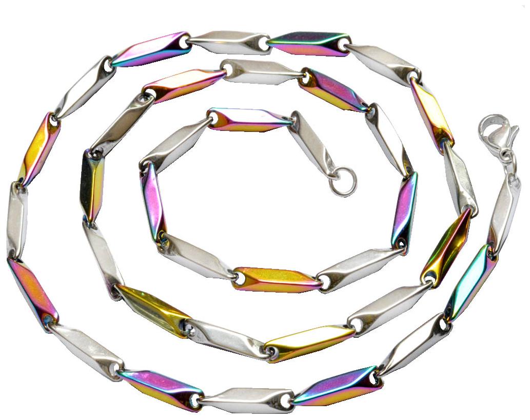 

Dual tone chain for man