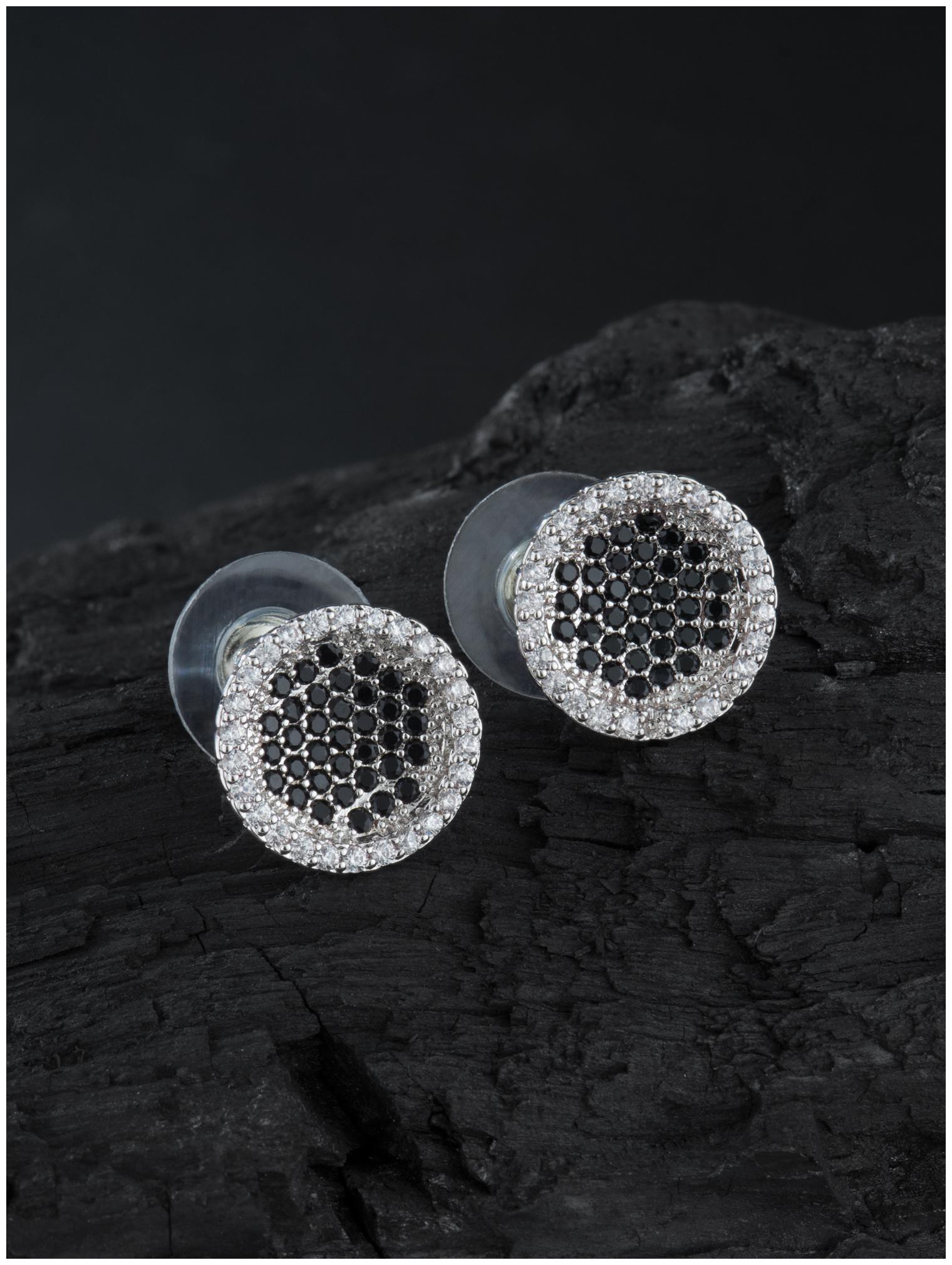 

E2O Antique Beads Silver Alloy Stud Earrings For Women
