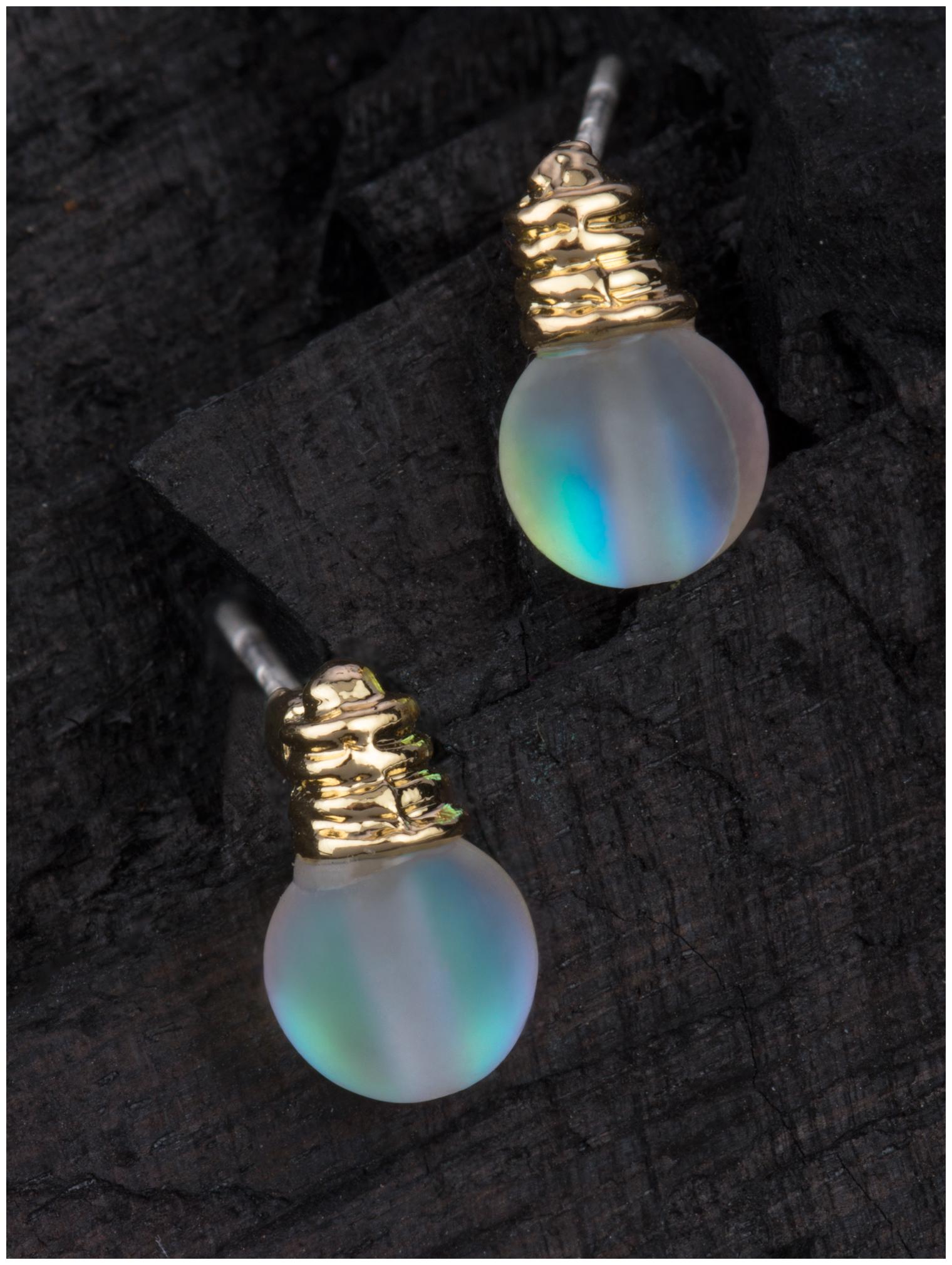 

E2O Classic Moon stone White Metal Stud For Women