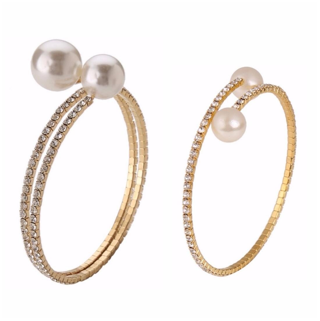 

Efulgenz Jewellery Combo of Trendy Stylish Charm Pearl Bracelet for Girls and Women