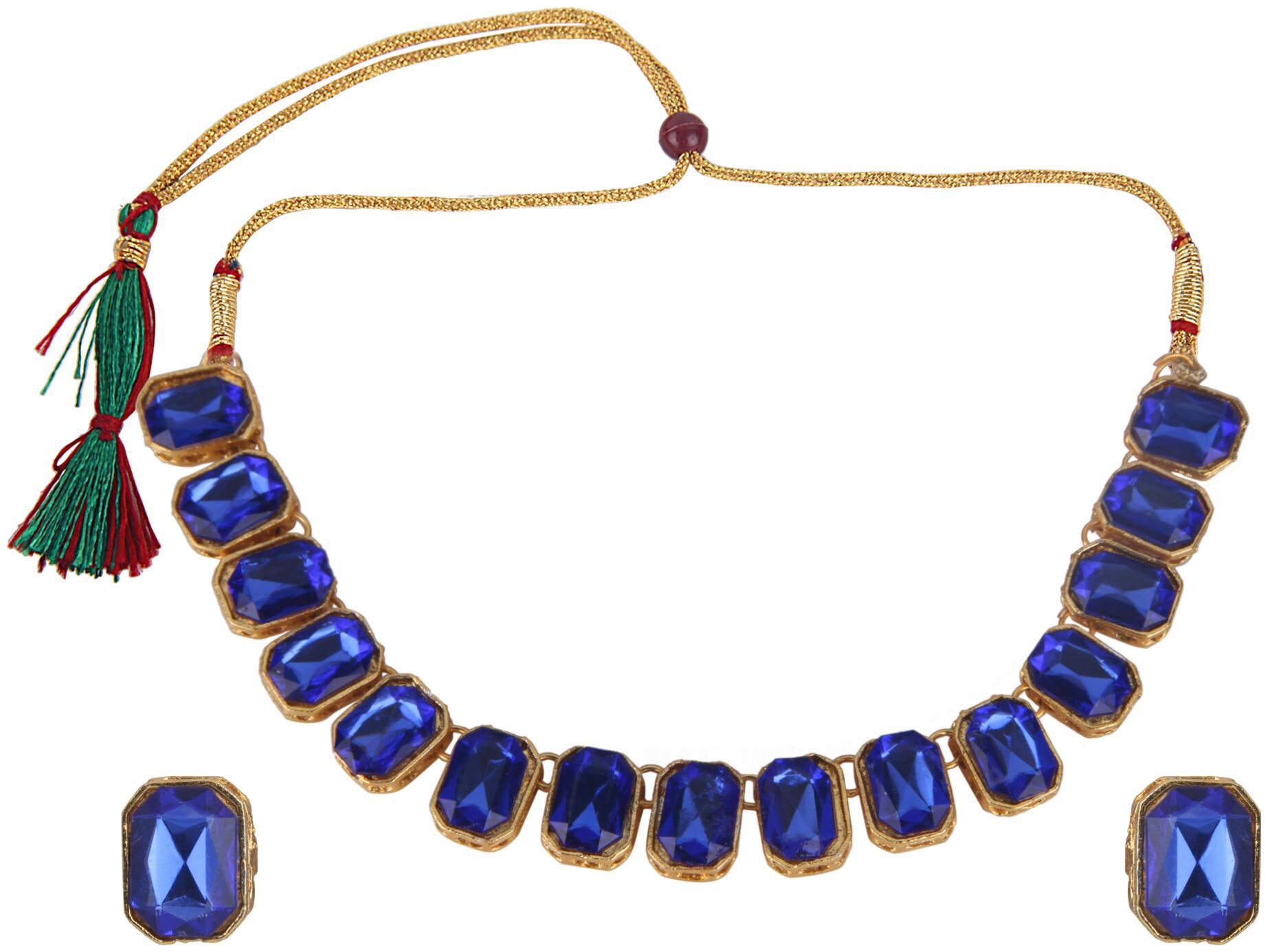 

Efulgenz Stylish Fashion Fancy Necklace Earrings Bracelet Ring Jewellery S