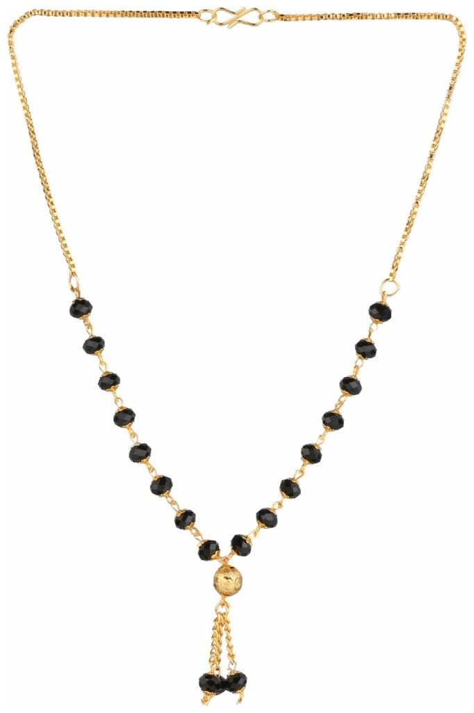 

Efulgenz Traditional Jewellery Ethnic Gold Plated Mangalsutra Pendant with Chain for Girls and Women