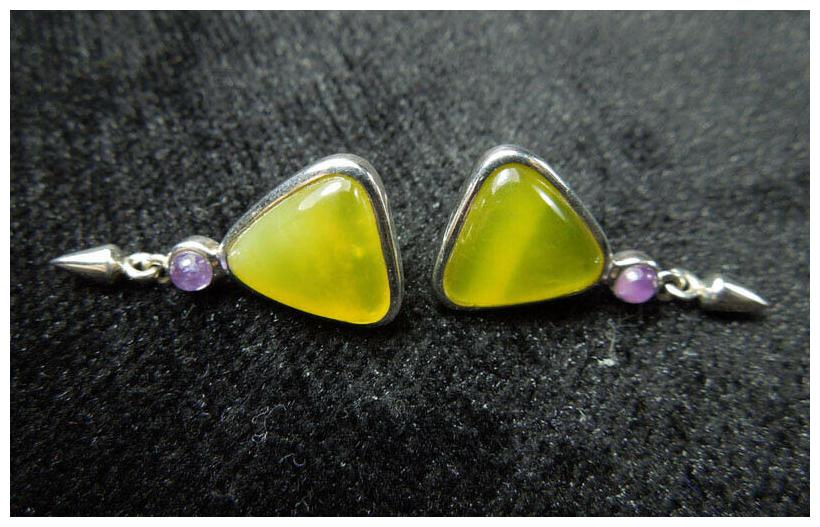 

Elegant 925 Sterling Silver Ear Stud Earrings Amethyst Jewelry Gifts