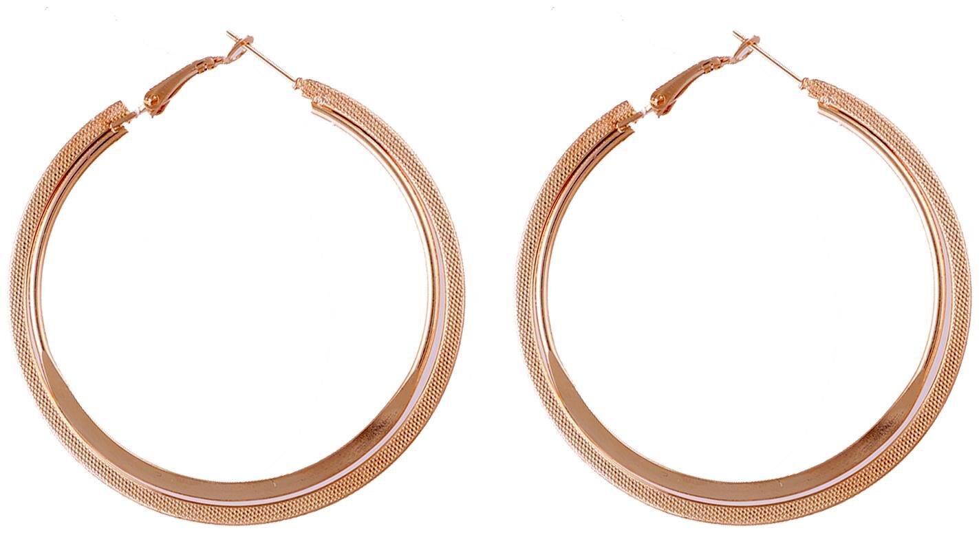 

Elegant Golden Hoop Earrings For Girls With Trendy Clip On Style