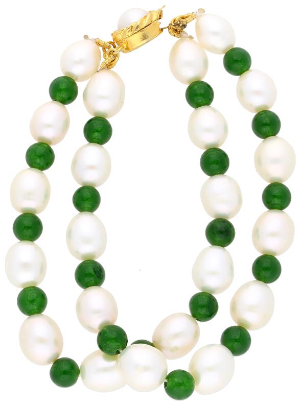

Emerald Pearl Bracelet