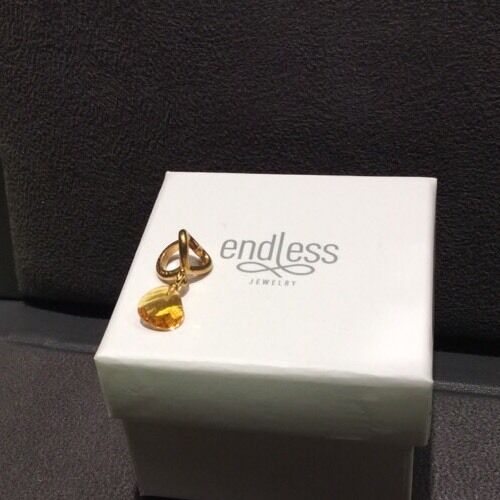 

Endless Charm 53302-3 Citrine Heart Grip Drop - Authorized Retailer - 50 Off