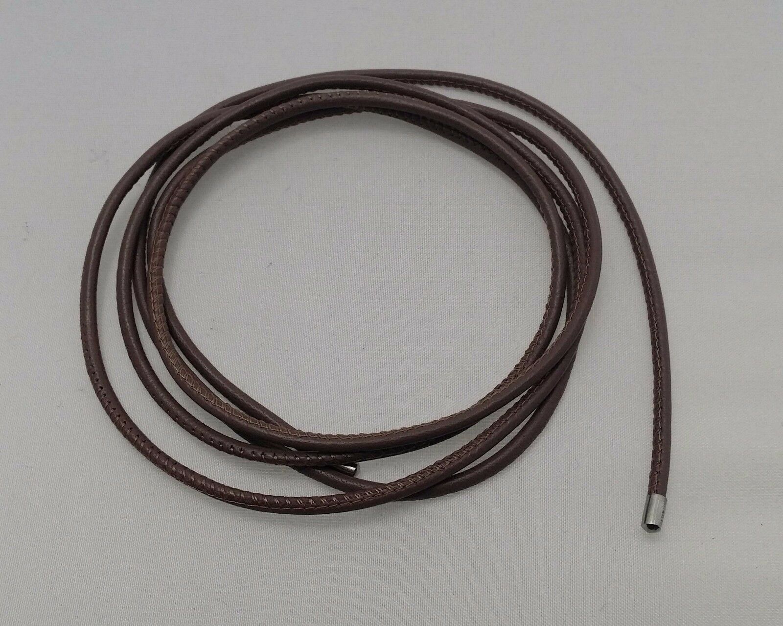 

ENDLESS Necklac Bracelet 47 120cm Long Brown Leather 13102