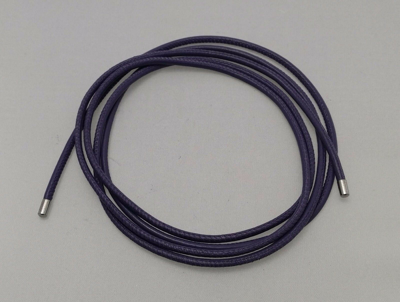 

ENDLESS Necklace Bracelet 47 120cm Long Purple Leather 13103