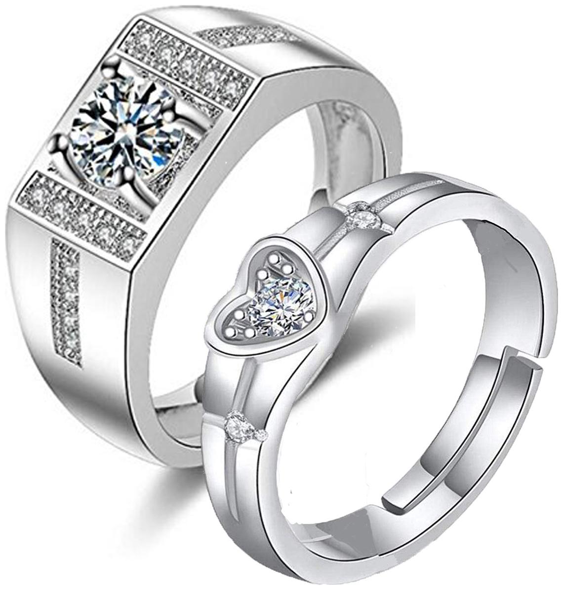 

Engagement Special Valentine Adjustable Couple Rings
