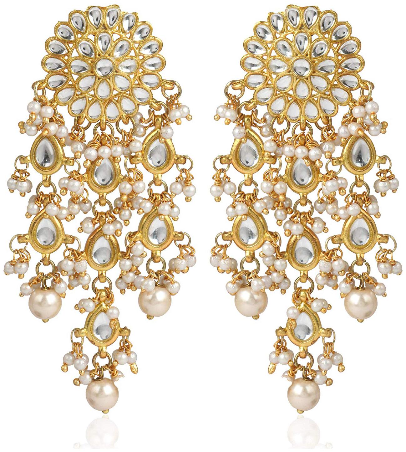 

Etnico Alloy Gold Plated Dangle Earring For Women