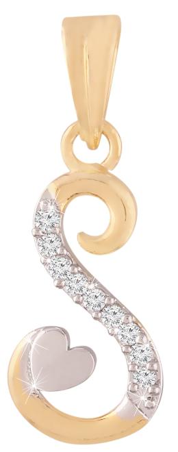 

Etnico Collection A Alphabet Pendant with heart For Men Women C00S