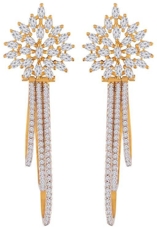 

Etnico Gold Plated Cubic Zirconia Earrings for Women