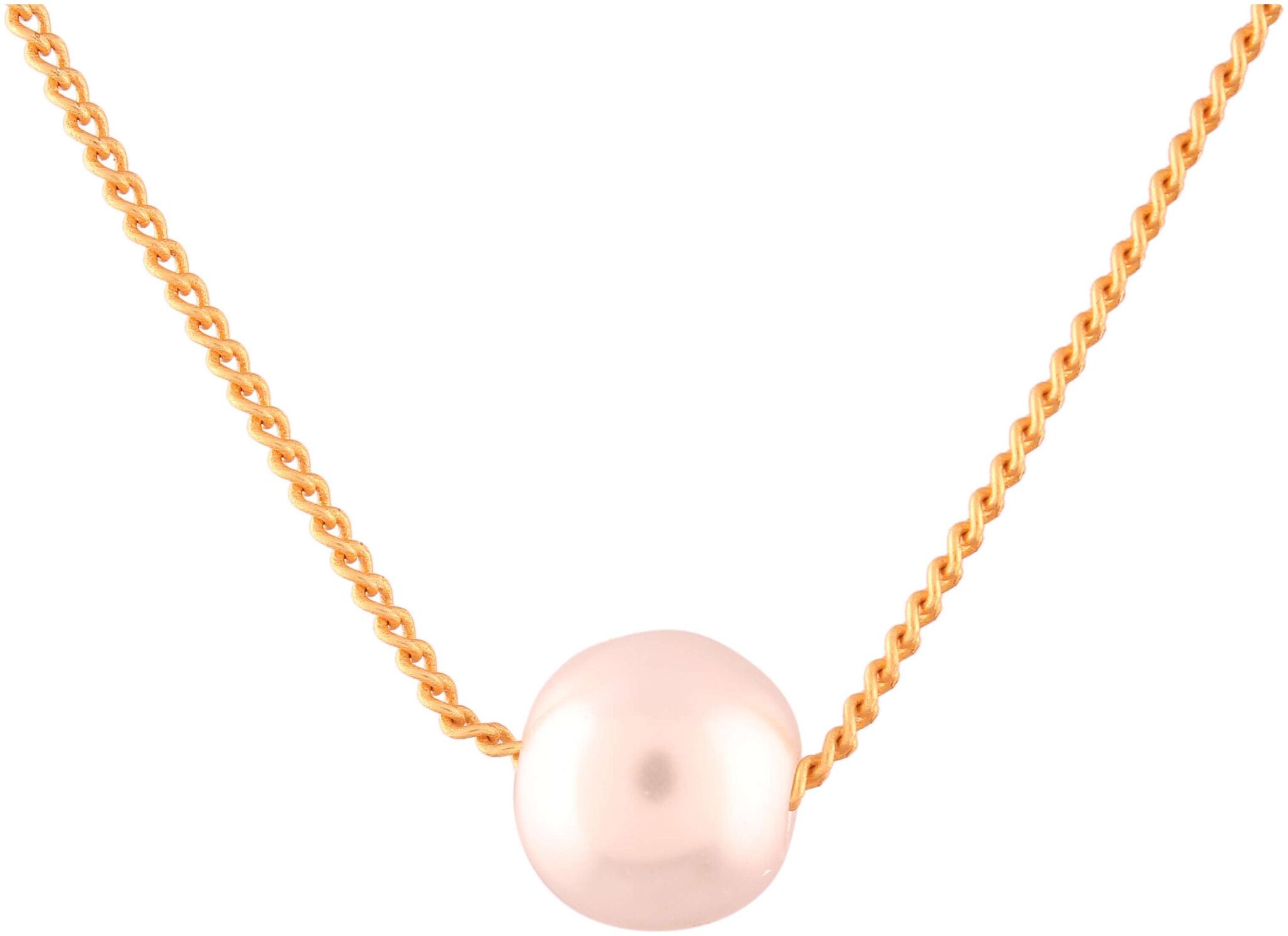 

Etnico Gold Plated Pearl Necklace For Women