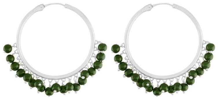 

Etnico Pearl Chandbali Earring for Women (E2628SG)